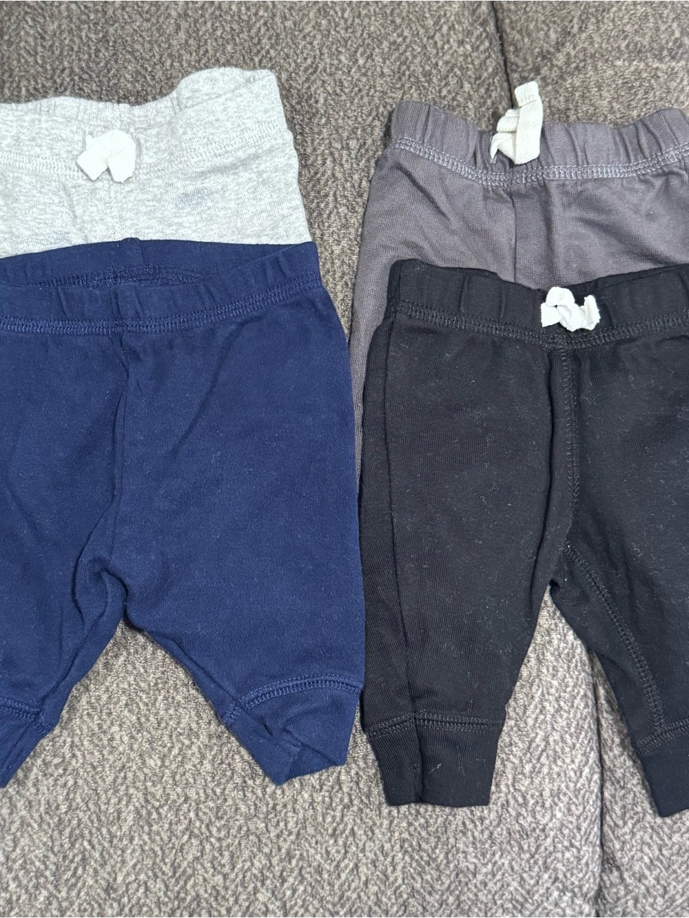 Newborn - Carter's Baby Jogger Pants Bundle - Navy, Black, Gray, Charcoal